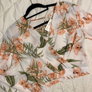 Tropical patterned blouse